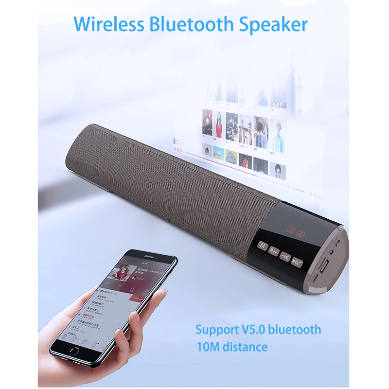 Bluetooth 5 0 HiFi портативный динамик громкий беспроводной 3D стерео музыка объемное