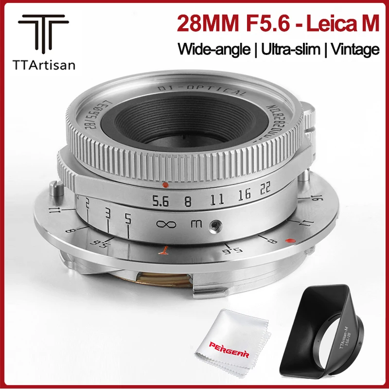 TTartisan 28mm F5.6 Wide-angle Manual Focus Lens for Leica M-mount Cameras M-M M9p M10 M-P M7 M-A M-D M240 Typ-262 M10R