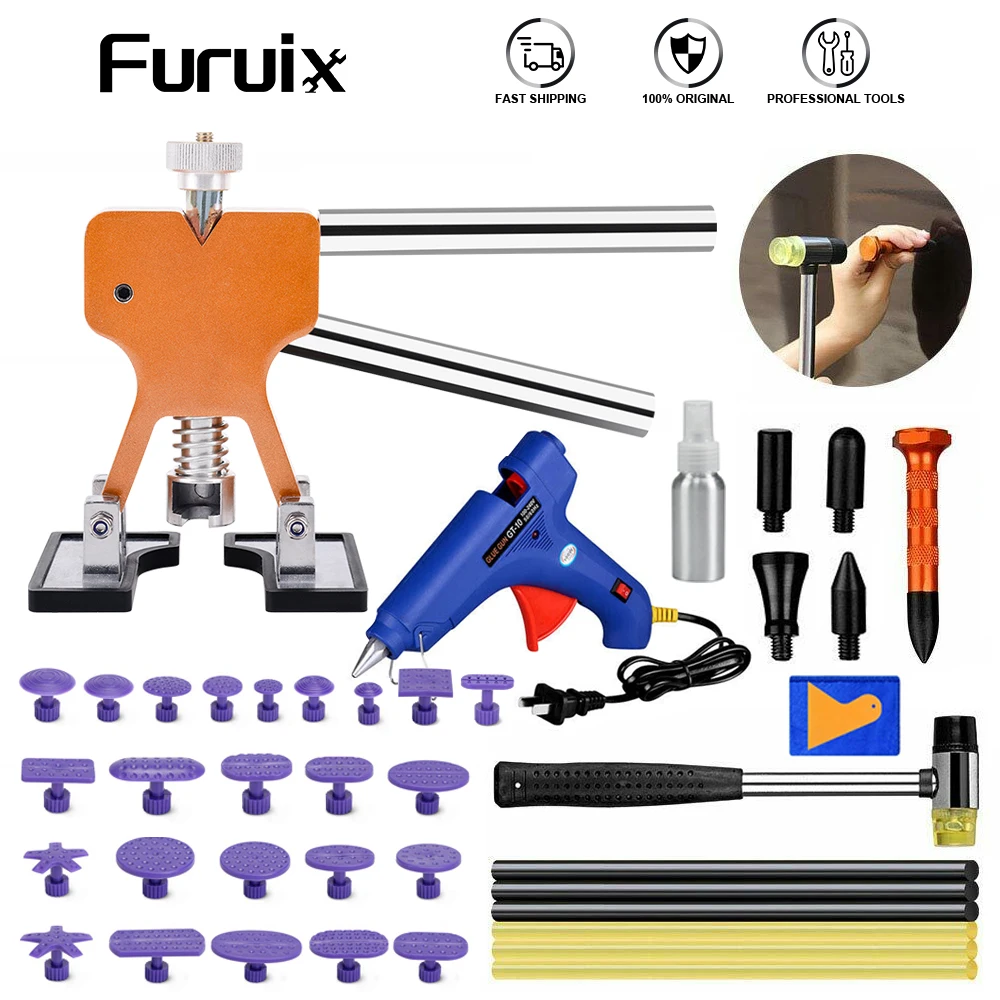 Подробная информация об инструментах: Набор для удаления вмятин без