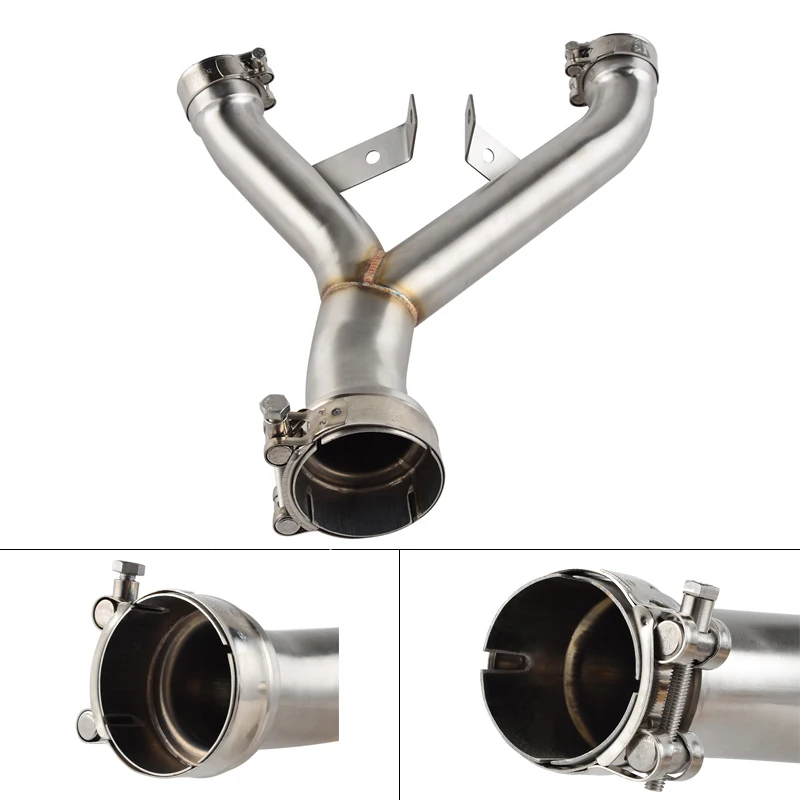 Stainless Steel Exhaust Mid Pipe for Kawasaki Z1000 Z 1000 2013 2012 2011 Eliminator Middle Exhaust