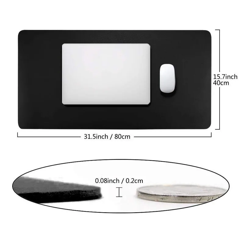 Коврик для мыши нескользящий из ПУ кожи мягкий теплый Настольный коврик письма