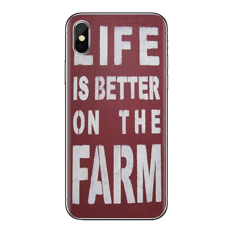 Прозрачный чехол из термопластичного полиуретана жизнь лучше на ферме стены