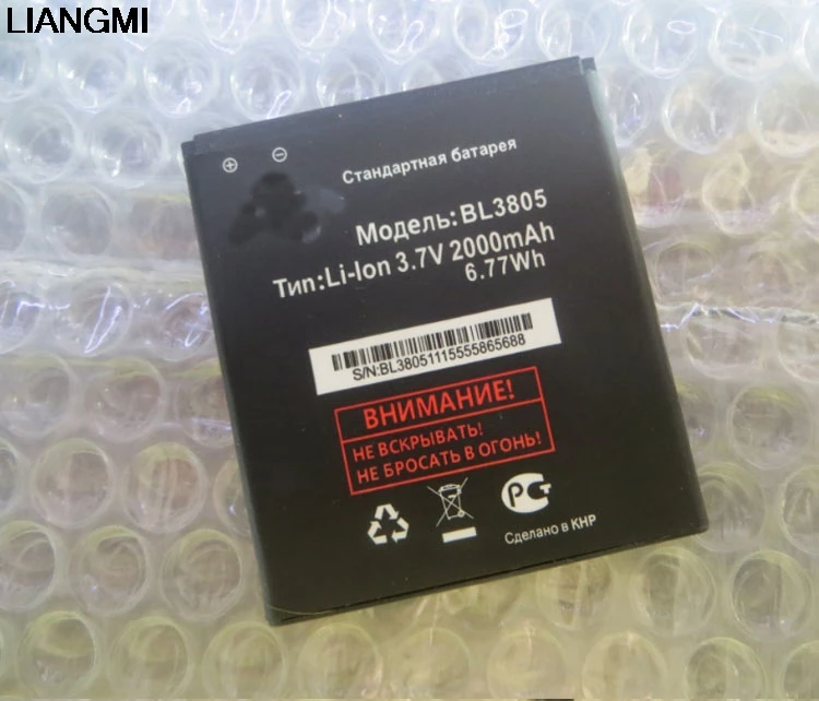 BL3805 BL 3805 3,7 V 1750mAh Мобильный телефон сменный литий-ионный аккумулятор для Fly IQ4404/IQ4402/BL3805 с фотоэлементами