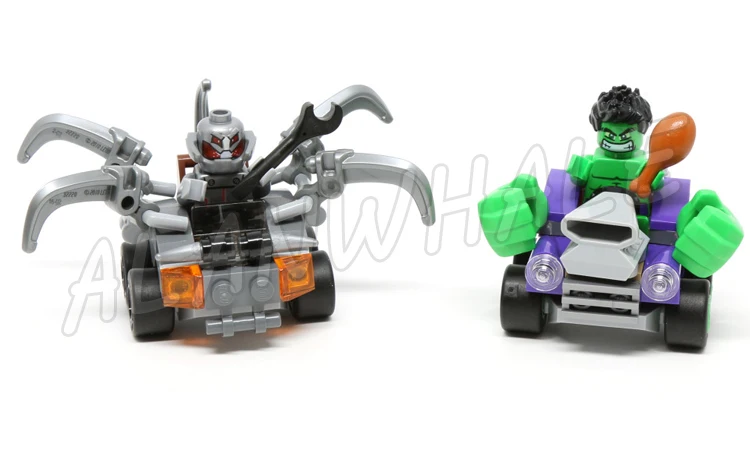 Строительные блоки 6 типов Мстители супербойцы Зеленый Гоблин паук капитан Череп