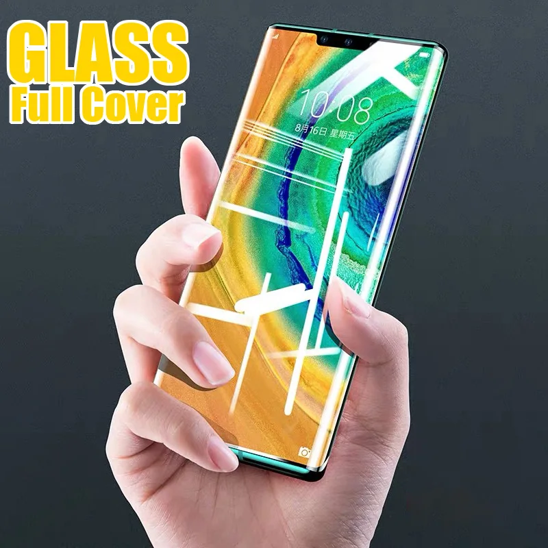 Закаленное стекло с полным покрытием для Huawei P20 Lite P30 Pro защитная пленка экрана Mate