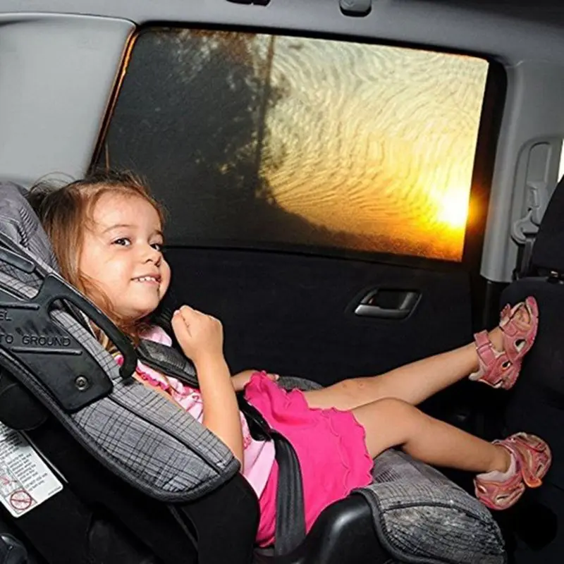 2 шт./компл. автомобиля Путешествия черная сетка Солнцезащитный УФ-защита блок