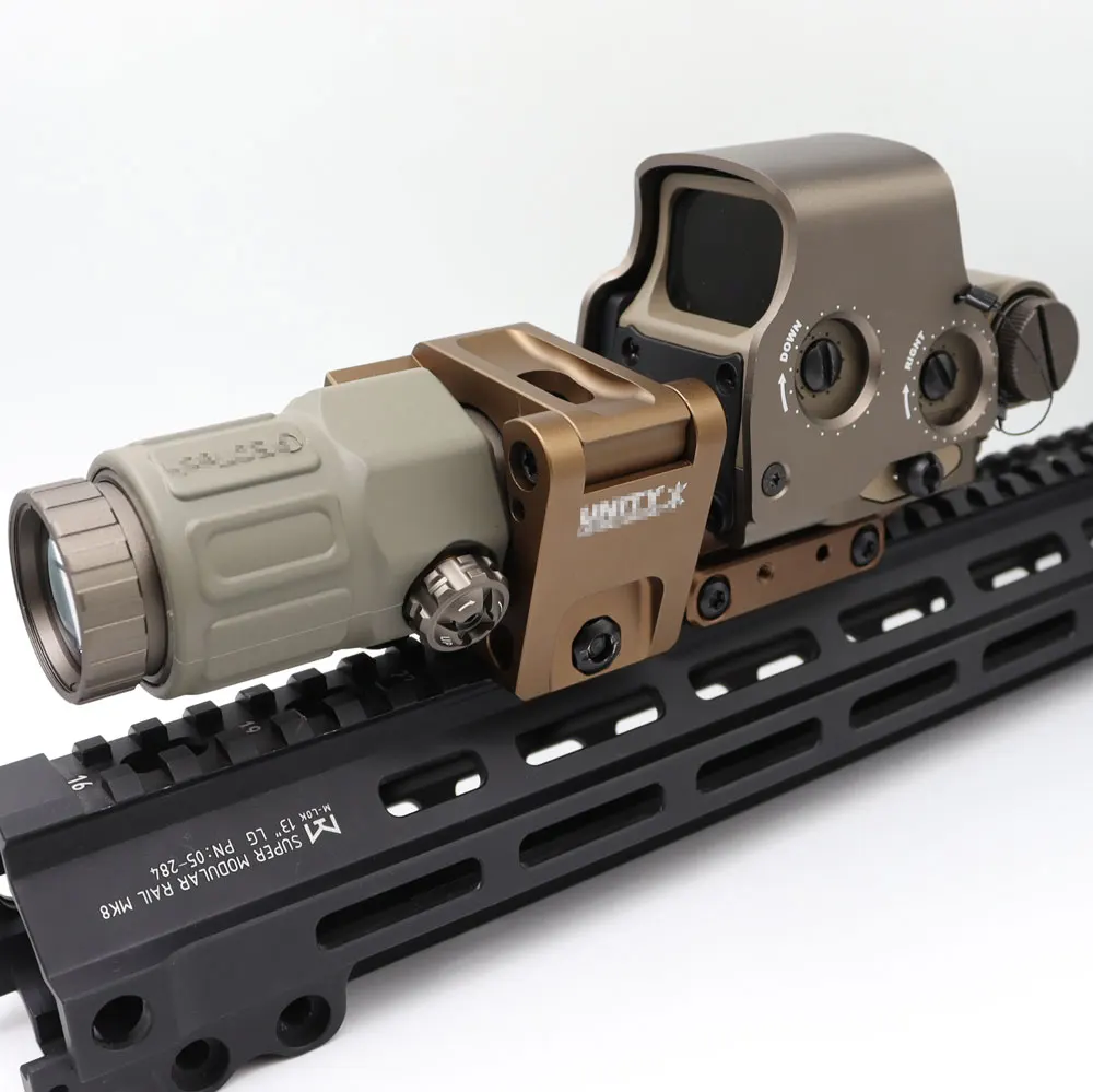 Быстрое крепление FTC для G33 и 558 EXPS Лупа CNC Tech черного цвета FDE прицела охотничьи