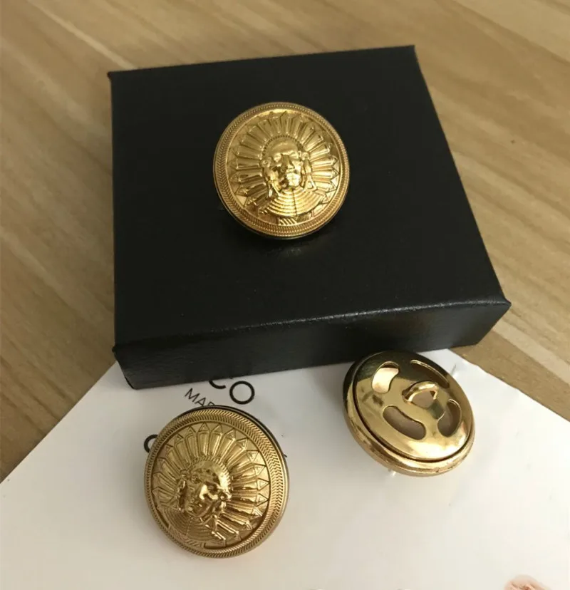 Новое поступление серебряные двухслойные металлические пуговицы для ткани