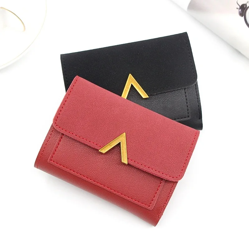 

INS New Fashion Wallet for girls Women's Short Cute Wallet Student Lady card money bag purse Gift