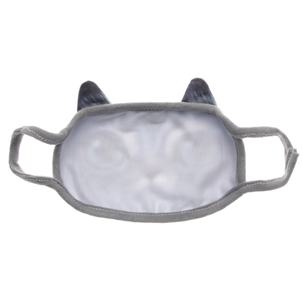 Пылезащитная маска для рта с 3d-изображением животных противозапотевающий и