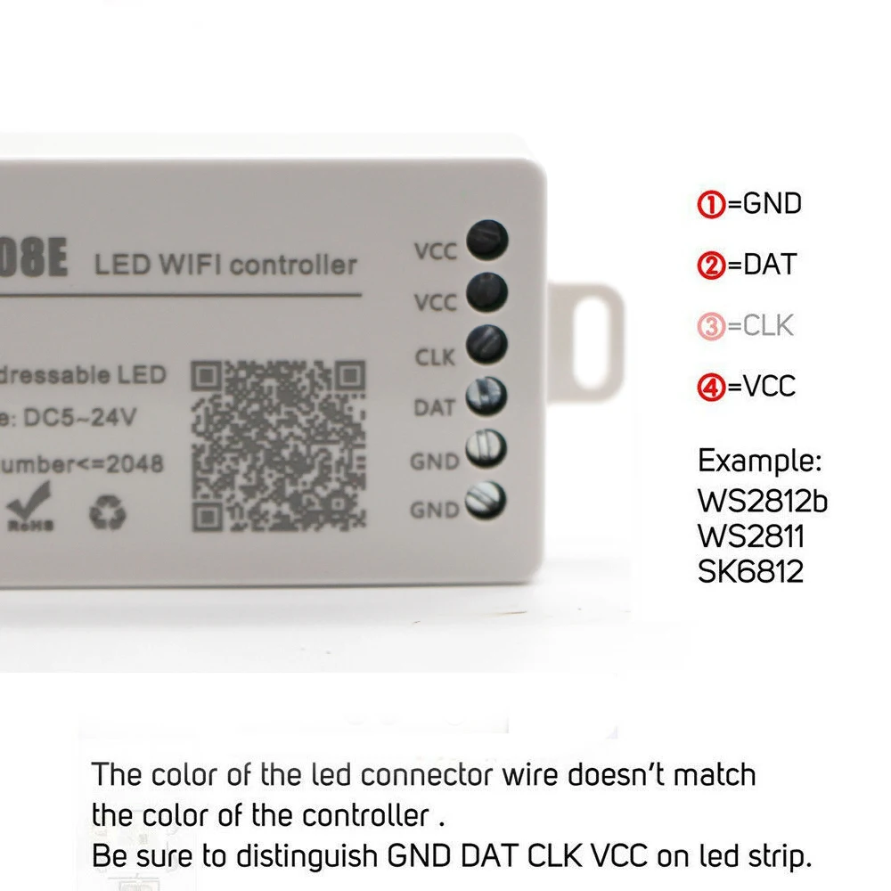 Контроллер SP105E/SP107E/SP108E/SP110E/SP501E/SP601E WIFI/Music Bluetooth-совместим с WS2811 WS2812 WS2813 WS2815 SK6812 |