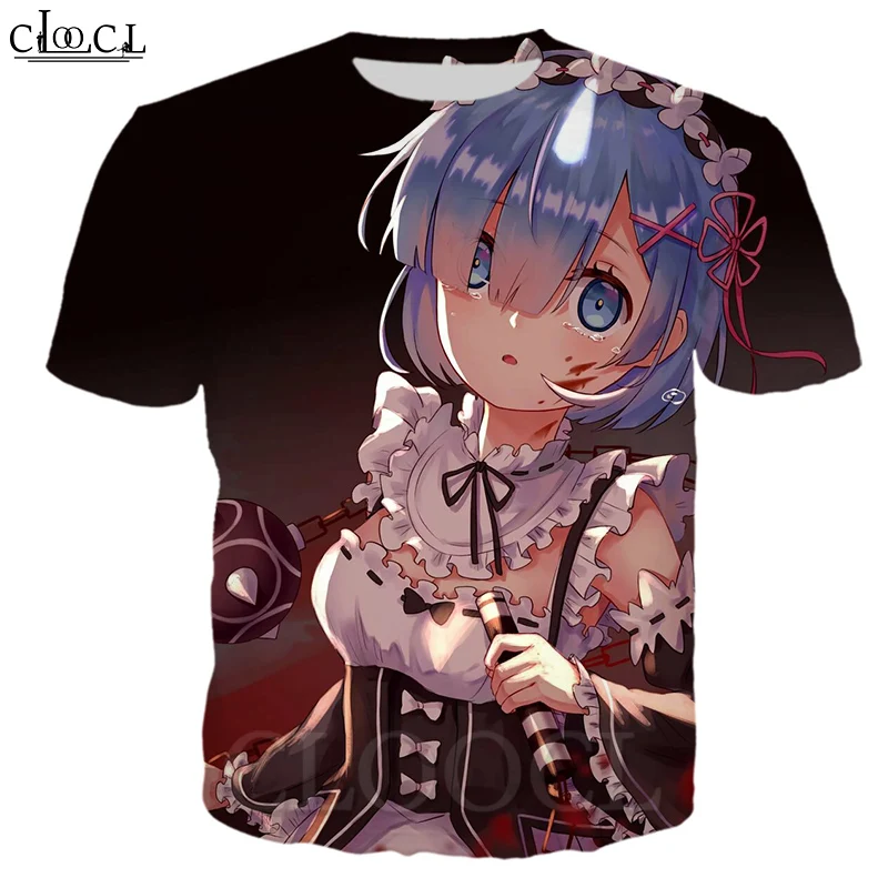 

CLOOCL T-shirt Zero Rem Anime Men/Women Shirts 3D Print pattern Sweatshirts Summer Fashion Sport Tops