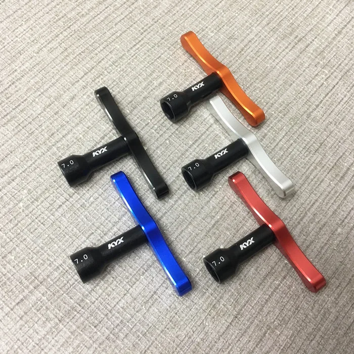 

Metal aluminum alloy 7.0mm hexagon socket Wheel hub fixing nut For 1/10 RC Crawler Car Traxxas TRX4 SCX10 D90 D110 TRX6 Parts