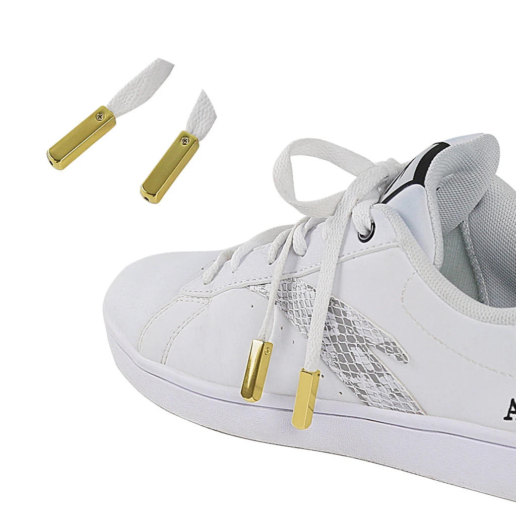 

High Quanlity 4 Pcs Metal Aglet Lace Tips Aglets Sport Shoelace Decoration