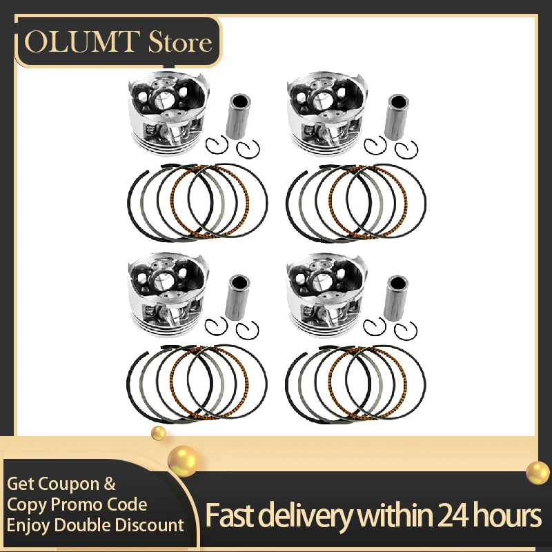 4 комплекта стандартных поршневых колец диаметром 48 5 мм 75 49 полный комплект для