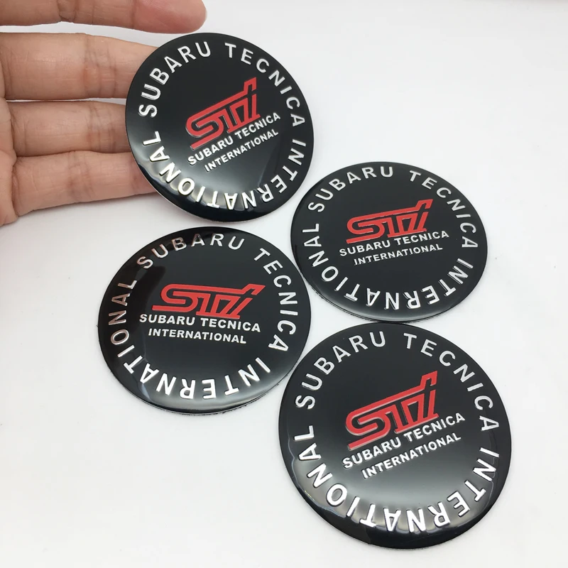 Автостайлинг 4 шт. 56 мм наклейка с логотипом наклейки для SUBARU LEGACY Forester Outback Rally WRX WRC
