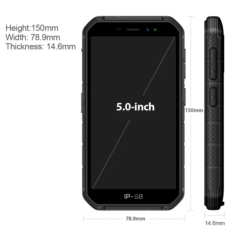 Ulefone Armor X7 5.0-inch Android10 Rugged Waterproof Smartphone Cell Phone 2GB 16GB  ip68 Quad-core  NFC 4G LTE Mobile Phone