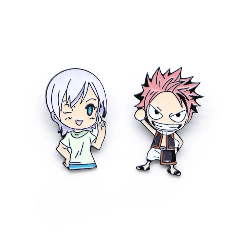 Эмалированные булавки сказочного хвоста для детей броши японского аниме булавка