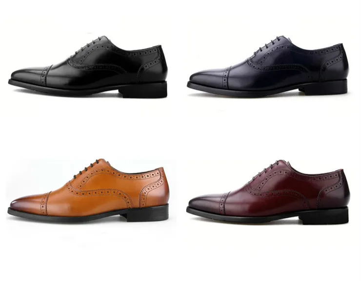 Новинка 2019 года мужские оксфорды кожаные туфли с острым носком повседневные на