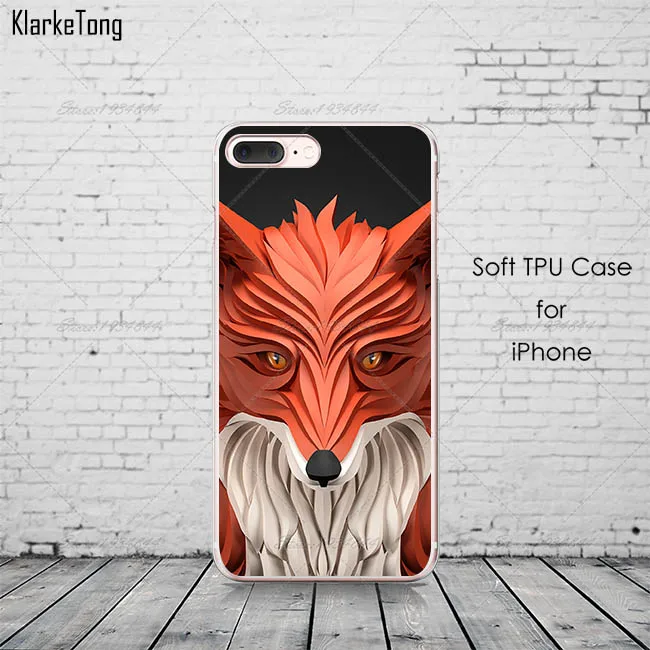 3D чехол для телефона с изображением животных льва лисы совы iPhone 12 11 7 6s 8 Plus SE2020 XS MAX