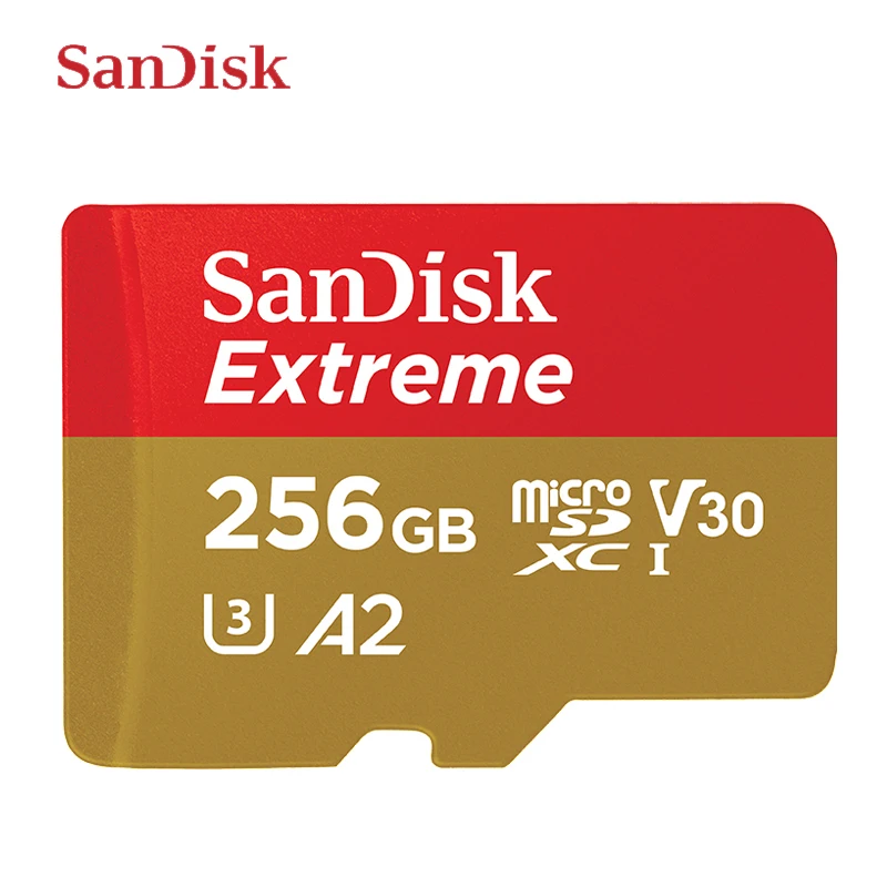 Карта памяти SanDisk A2 высокая скорость 160 МБ/с./с 256 ГБ 128 512 V30 класс 10 UHS I U3 карта Mirco SD