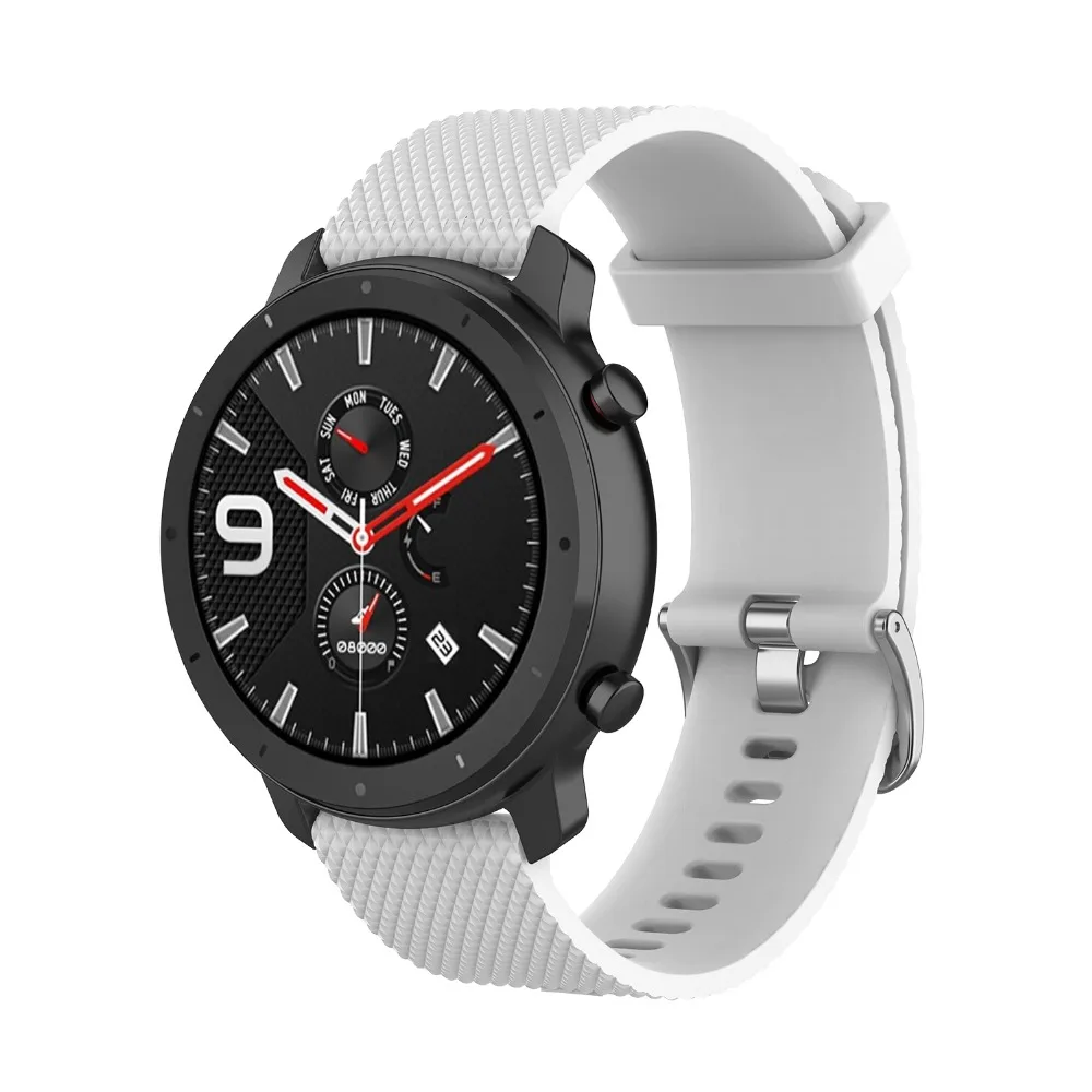 18 мм 20 мм 22 мм силиконовый ремешок для huawei/Withings/samsung Galaxy/gear s3/Amazfit Bip Смарт-часы замена Широкие ремешки