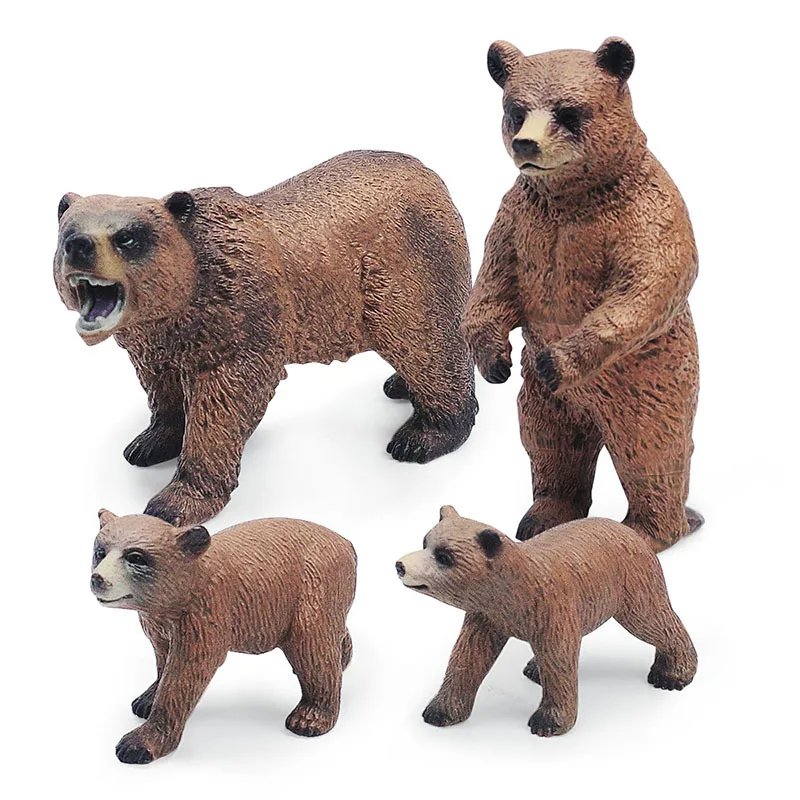 

Игрушки для мальчиков, имитация дикого зоопарка, фигурки животных, модель медведя гризли, Обучающие игрушки, обучающие материалы, игрушки д...