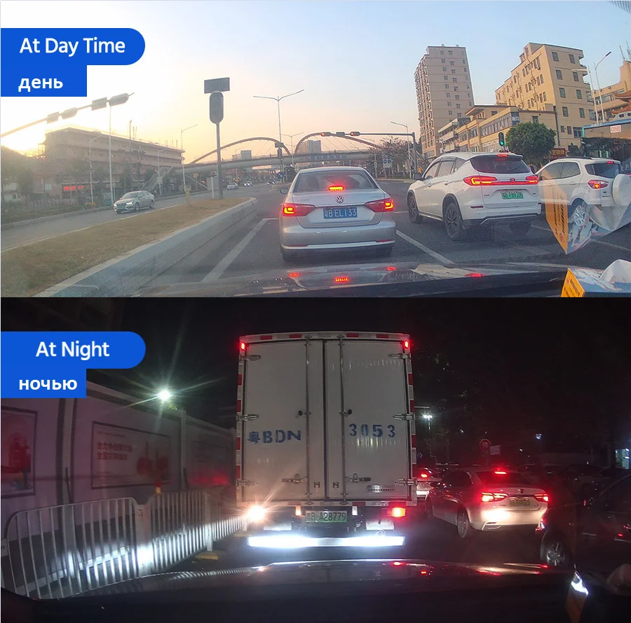 

24H Car DVR Dash Camera Rear View Dual Lens 1080P 4.3in Full HD Cycle Recording Dash Cam Video Recorder Mirror Dashcam Black Box