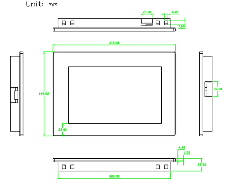 

Nextion NX8048K070_011C reinforced capacitive screen with shell 7 inch human-computer interaction HMI English version