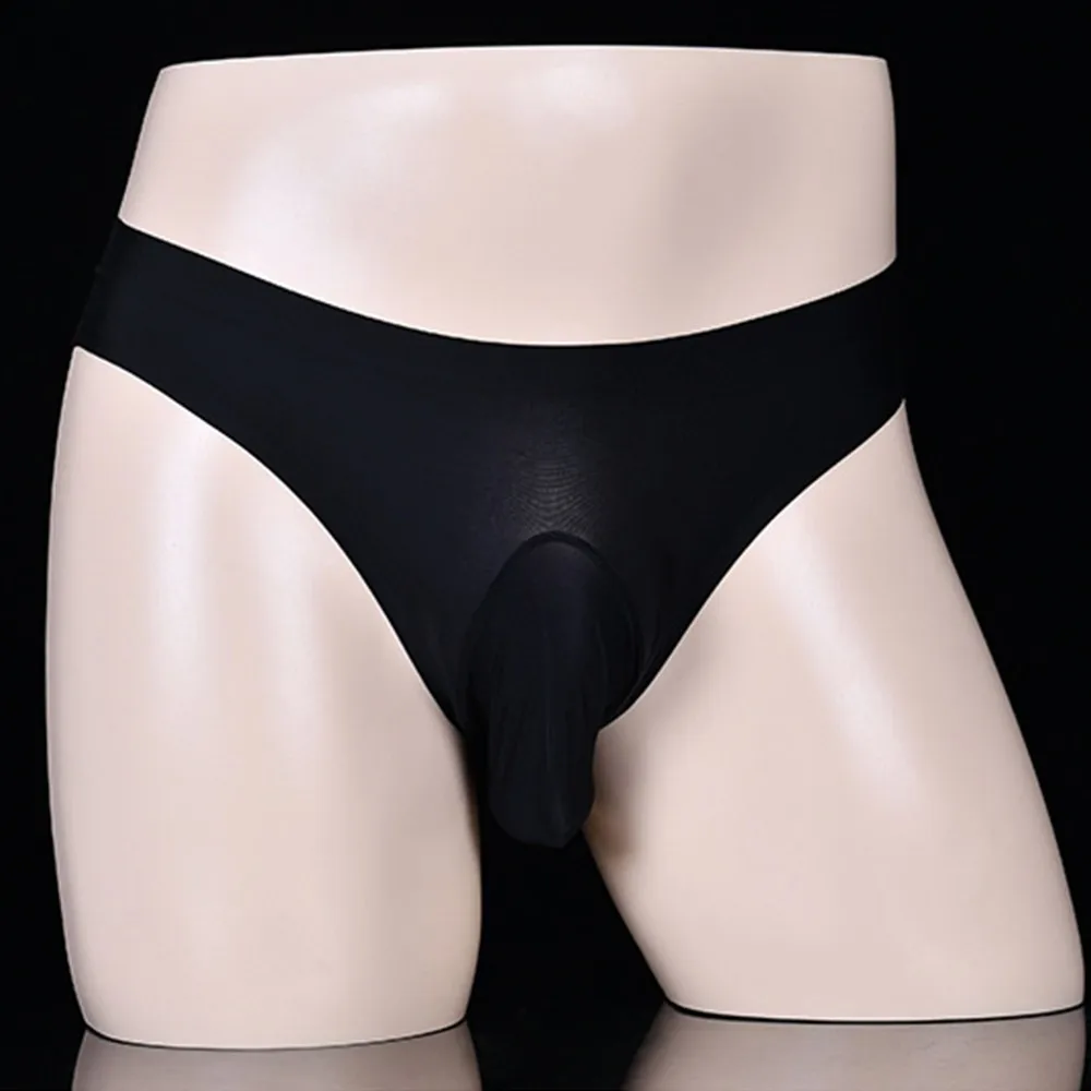 

Men Ice Silk Breathable Ultra-Thin Silky Sexy Comfortable Briefs Underwear New Men's Ice Silk Underwear Men's Sexy Briefs