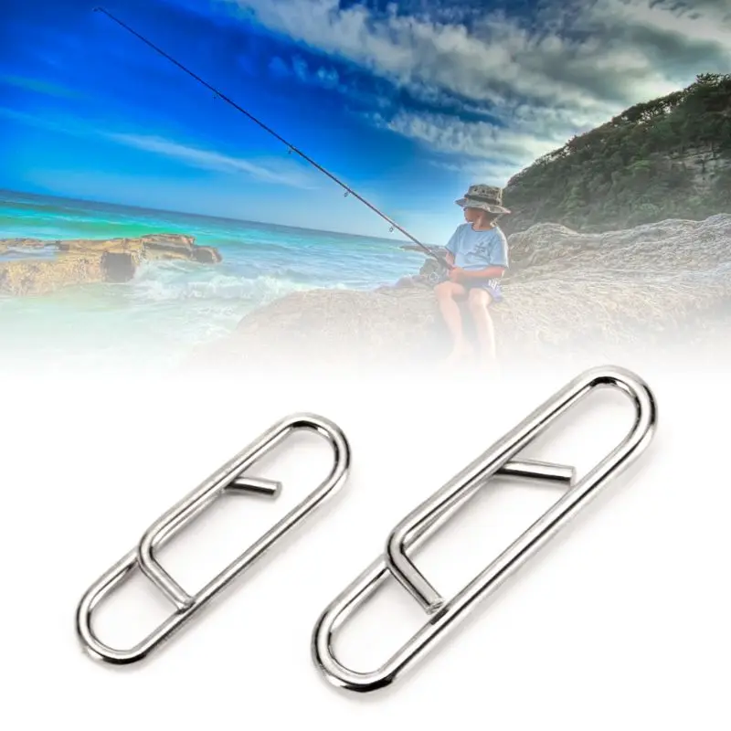 100 шт./упак. мощный быстрая связь с кнопки Pin рыболовные снасти быстрой смены ведет