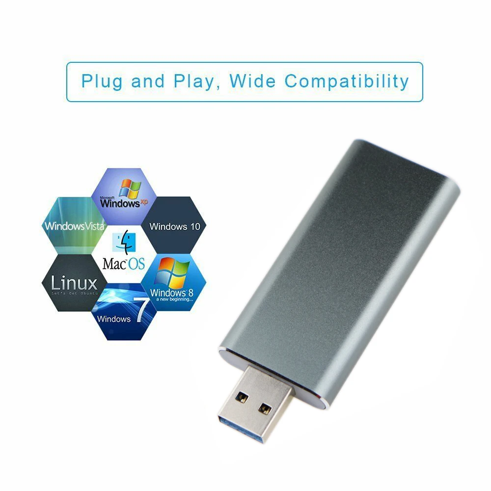 Супер скорость 5 Гбит/с USB 3,0 до M.2 2230 2242 SSD корпус NGFF SATA-bus B Ключ внешний SSD адаптер Чехол Поддержка UASP