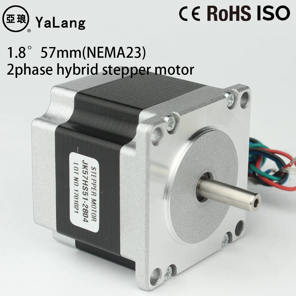 NEMA23 stepper motor 1.8° 42mm D = 6.35mm 4-lead 2phase hybrid stepper motor for 3D printer for CNC engraving milling machine