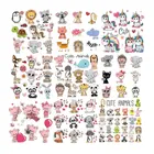 Детские нашивки сделай сам с мультяшными животными, набор патчей, утюгом, единорогом, кошкой, совой, собакой, цветами