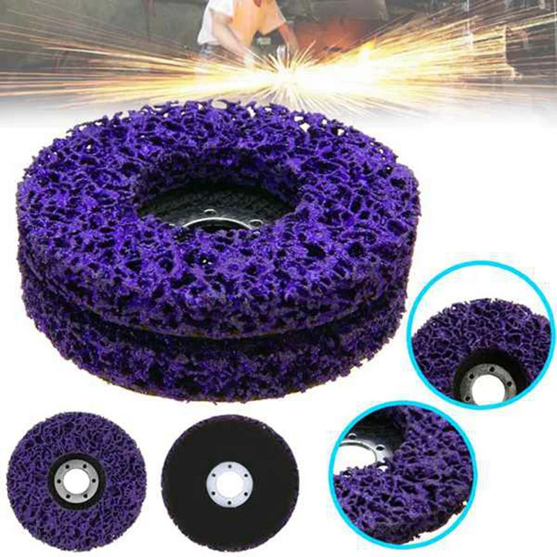

4 Pcs Abrasive Wheel Grinder Strip Disc 125 mm Poly Strip Disc Wheel Paint Rust Removal Clean for Angle Grinder Removal
