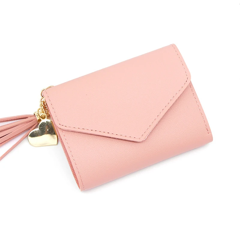 

Small Wallet Hot Sale Women's Coin Purse Short Student Cute Mini Coin Bag Keychain Small Bag Coin Wallets
