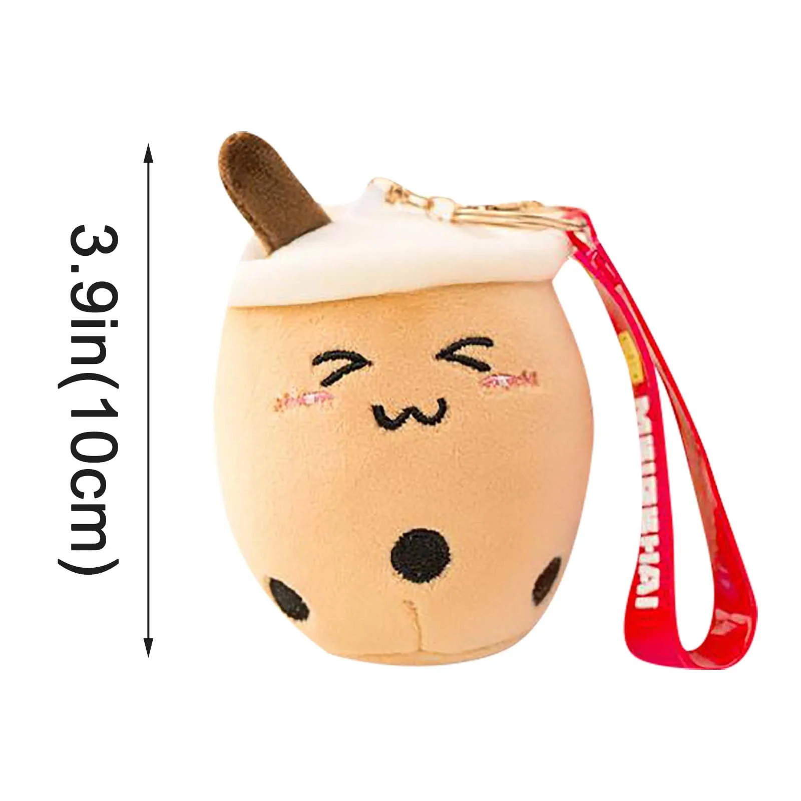 

Kawaii Pluah Toy Doll portachiavi ciondolo latte tazza da t bambola cartone animato peluche cotone morbido borsa pendente borsa