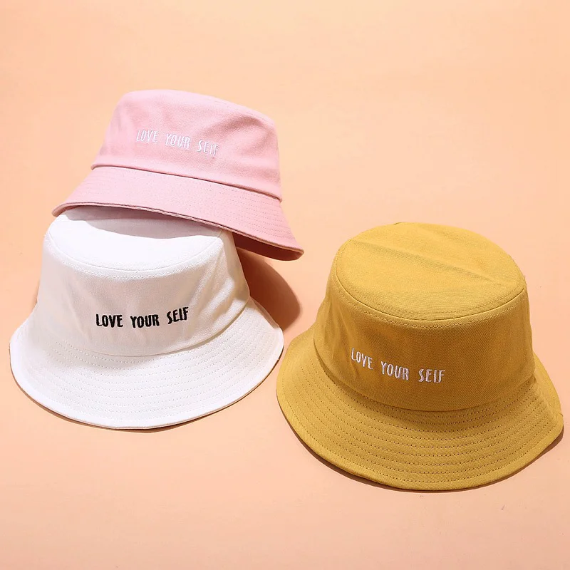 Рыбацкая шляпа женская летняя Студенческая с вышивкой студенческий зонт для