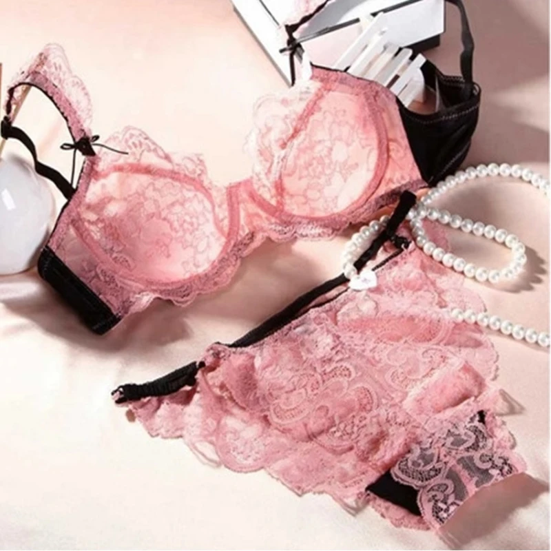 Ультратонкий кружевной бюстгальтер пикантное прозрачное белье женское