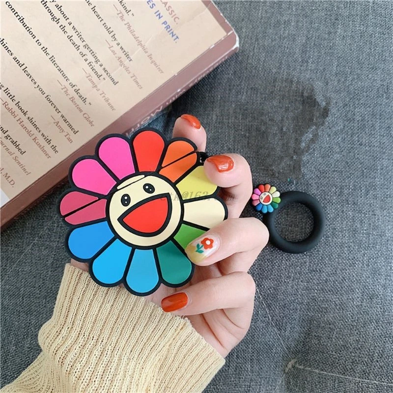 Модный милый цветной мягкий силиконовый защитный чехол с цветами ударопрочный