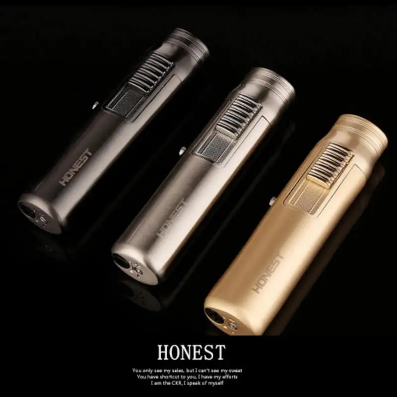 Мини Портативная Газовая зажигалка ветрозащитная распылитель металлический