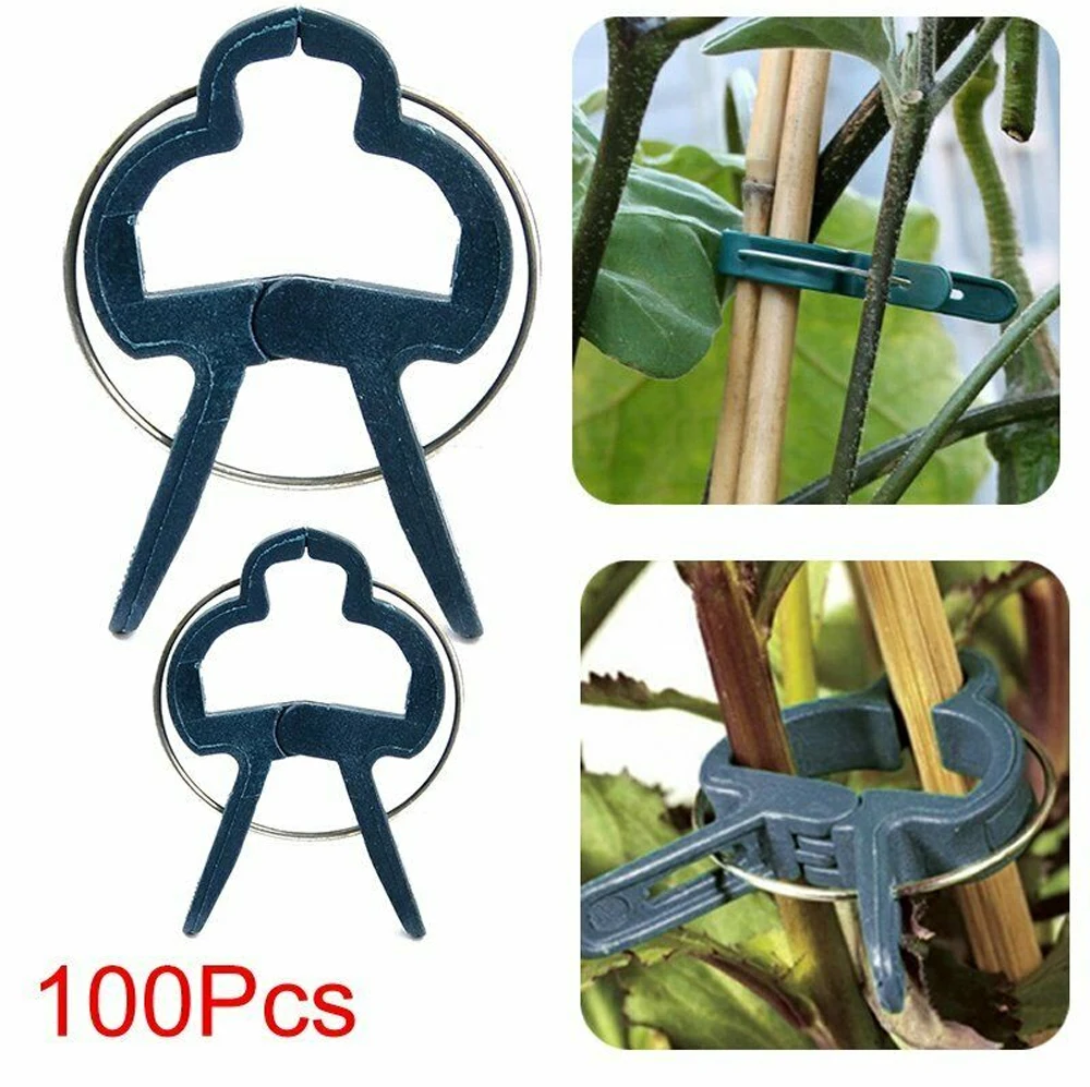 

100 шт., пластиковые зажимы для садовых растений
