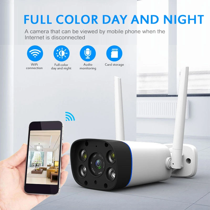 

1080P 2MP Wireless P2P IP Camera IR 30m Night Vision Audio Record Video Security Wireless Wifi Camera Outdoor CCTV Surveillance