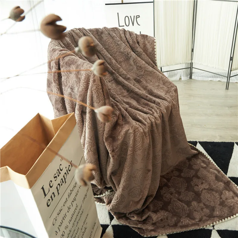 Мягкие домашние Одеяло для диван кровать самолет путешествия Стёганое одеяло