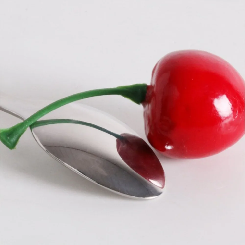 Портативная Мини Милая ложка с собакой из нержавеющей стали подвесная ледяные