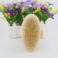 wooden back brush long handle bath natural bristles wooden shower dry exfoliating brushing with massager brushes tool handl g2s3