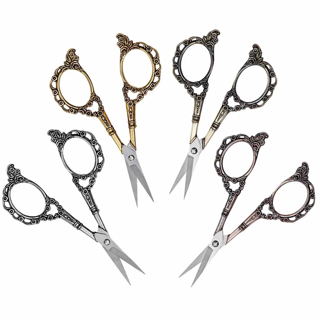 

High Quality European Style Retro Embroidery Tailor Scissors Sewing Vintage Scissors Fabric Tools Needle Scissors Household Tool