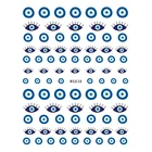 3D наклейка для дизайна ногтей модный дизайн глаз синий черный фиолетовый цвета ультратонкая фольга задний клей слайдер наклейка для ногтей WG109