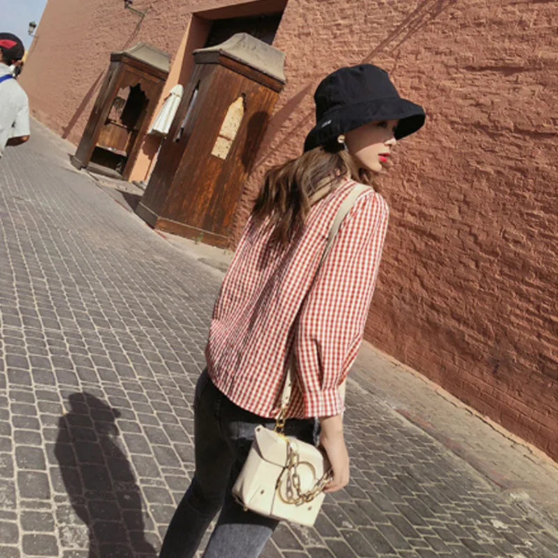 Женские рубашки новинка 2020 весна-осень длинный рукав свободный женский