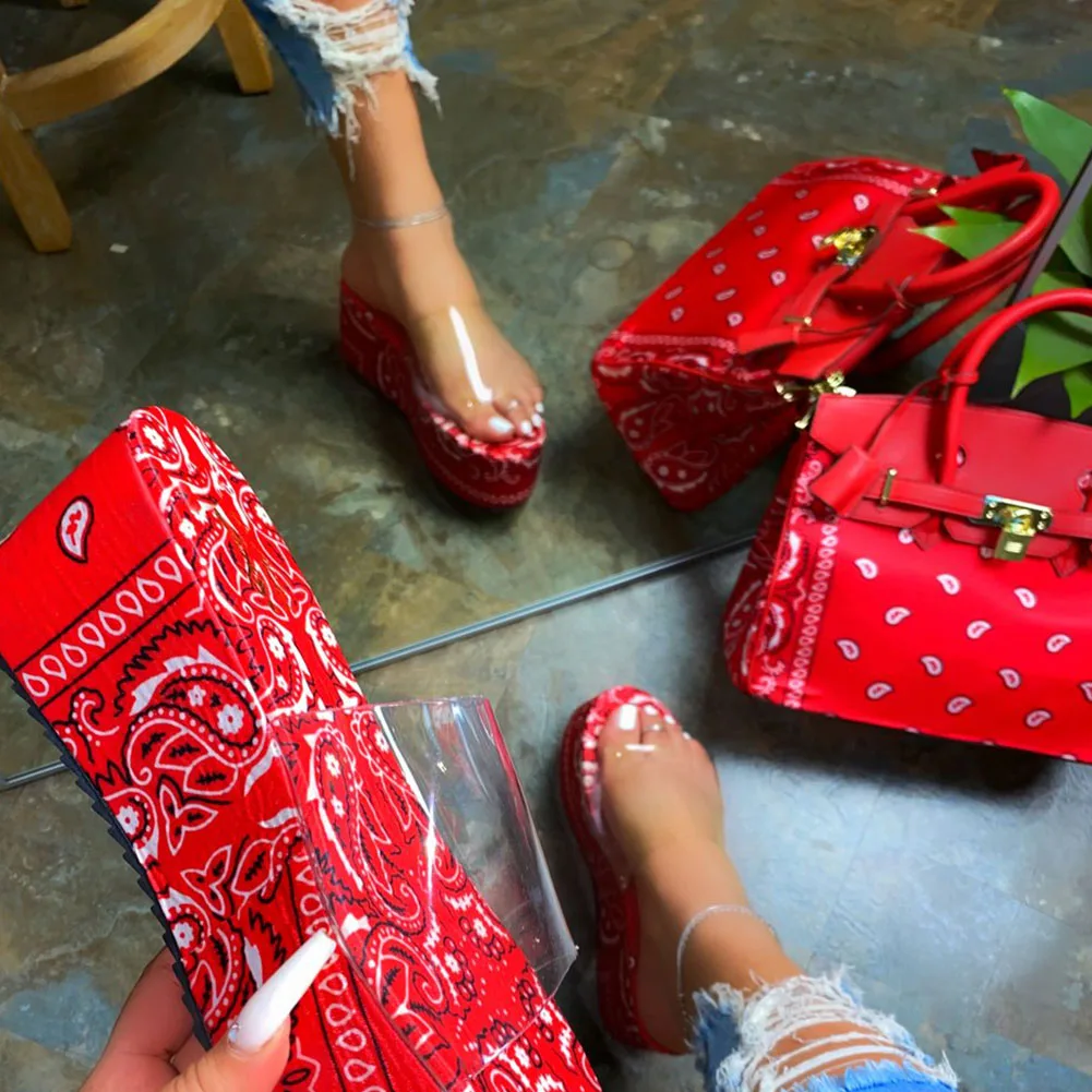 

GIGIFOX 2021 Pink Black Red Mixed Blue Elegant Paisley Printed Handbags Women Fashion Trend Bags